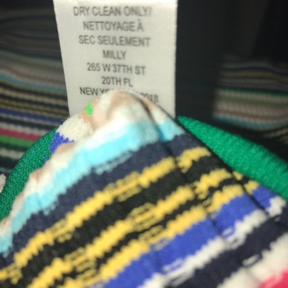 Milly Micro Striped Flare Dress - Picture 3 of 8